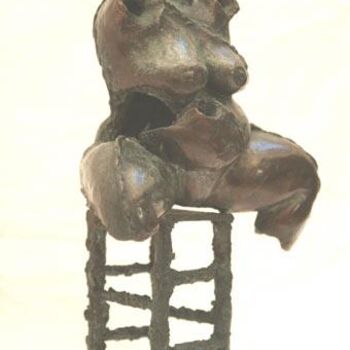 Sculpture intitulée "Christine" par Valquiria Imperiano, Œuvre d'art originale, Métaux