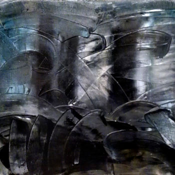 Malerei mit dem Titel "Artifact" von Vamekh Kokhreidze, Original-Kunstwerk, Öl