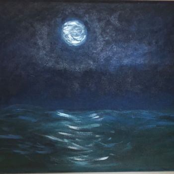 Painting titled "NOTURNO" by Valeria Militão, Original Artwork, Acrylic