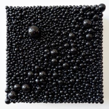 Escultura titulada "Black Square" por Van Lanigh, Obra de arte original, Arcilla polimérica