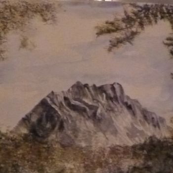 Peinture intitulée "montagne Sainte Vic…" par Vandorpe Amdv, Œuvre d'art originale, Aquarelle