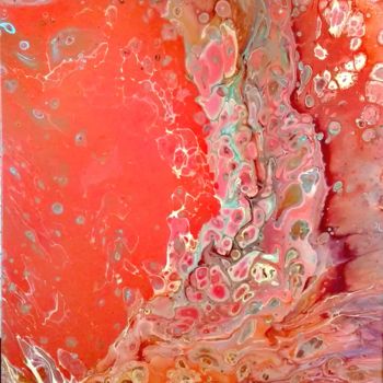 Painting titled "Corail" by Vanessa Bionnier, Original Artwork, Acrylic