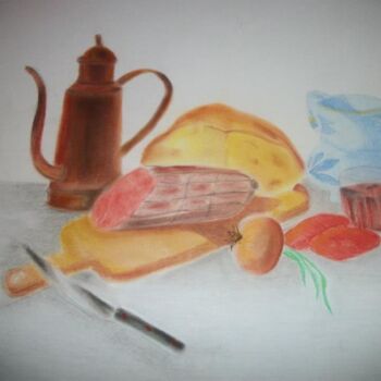 Drawing titled "in cucina" by Vanessa Elia, Original Artwork, Other