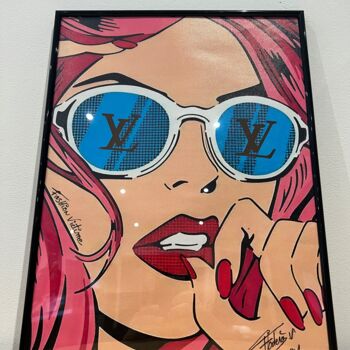 Digital Arts titled "Louis Vuitton - fas…" by Vanessa Fodera, Original Artwork, Collages Mounted on Other rigid panel