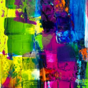 绘画 标题为“Colorful” 由Vanessa Garcia, 原创艺术品, 丙烯 安装在木质担架架上