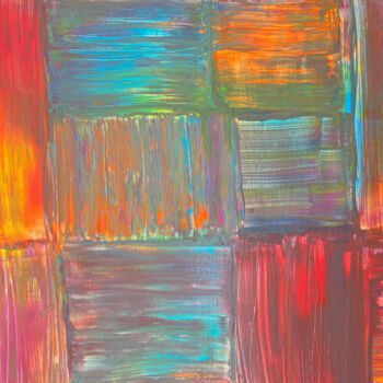 绘画 标题为“Colors” 由Vanessa Garcia, 原创艺术品, 丙烯 安装在木质担架架上