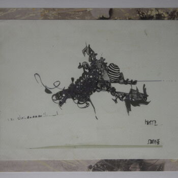 Disegno intitolato ""Schildkrötenpapage…" da Vanessa K., Opera d'arte originale, Penna gel