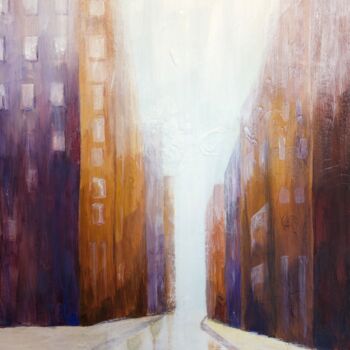 Pintura titulada "Paysage urbain New…" por Vanessa Mancini, Obra de arte original, Acrílico