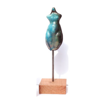 Sculpture titled "Femme Déesse en rak…" by Vanessa Renoux, Original Artwork, Ceramics