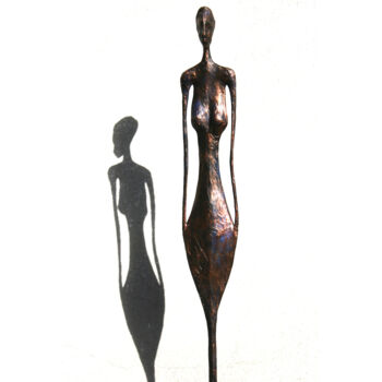 Rzeźba zatytułowany „Sculpture Femme deb…” autorstwa Vanessa Renoux, Oryginalna praca, Papier