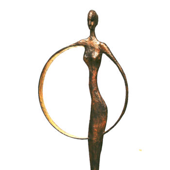 Γλυπτική με τίτλο "Statue géante, Sélè…" από Vanessa Renoux, Αυθεντικά έργα τέχνης, Χαρτί