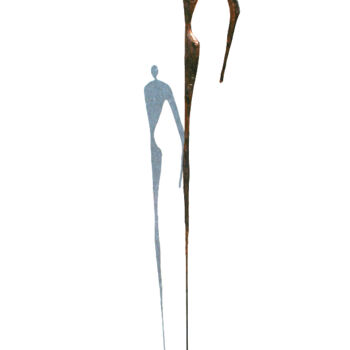 「Sculpture Homme Fie…」というタイトルの彫刻 Vanessa Renouxによって, オリジナルのアートワーク, 紙