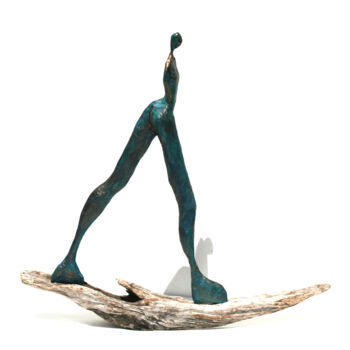 Escultura intitulada "Sculpture de Marche…" por Vanessa Renoux, Obras de arte originais, Papel