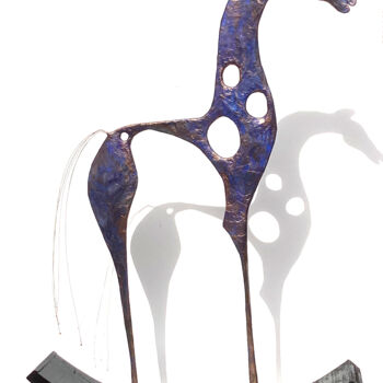 Rzeźba zatytułowany „Cheval à bascule” autorstwa Vanessa Renoux, Oryginalna praca, Papier