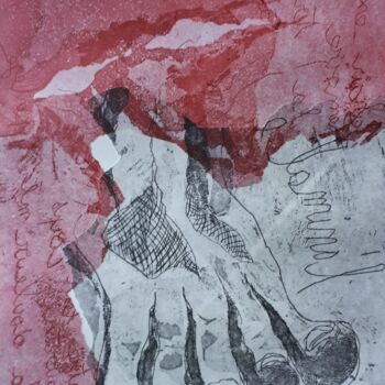 Prenten & gravures getiteld "pied 1" door Vanessa Taverne, Origineel Kunstwerk, Gravure