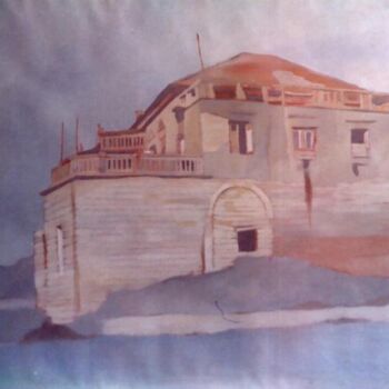 Pittura intitolato "Old house in Dbaieh…" da Vani Ghougassian, Opera d'arte originale