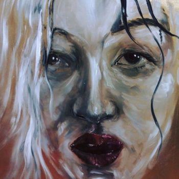 Painting titled "Poder" by Vania Clemente Ferreira Solstice, Original Artwork, Oil