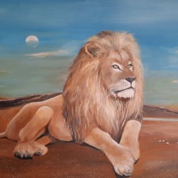 Painting titled "memories from africa" by Vania Petrova, Original Artwork, Oil