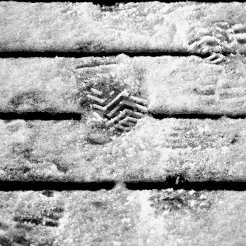 Fotografia intitolato "Footprints in the s…" da Vanja Rosenthal, Opera d'arte originale, Fotografia digitale