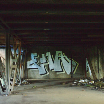 Fotografie mit dem Titel "Abandoned factory 02" von Vanja Rosenthal, Original-Kunstwerk, Digitale Fotografie