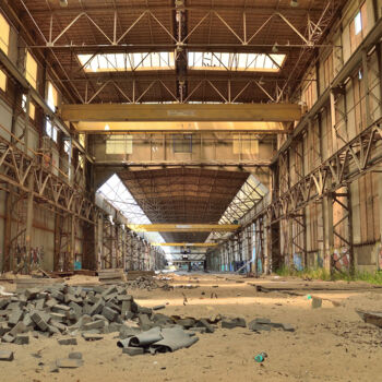 Fotografia intitulada "Abandoned factory 04" por Vanja Rosenthal, Obras de arte originais, Fotografia digital