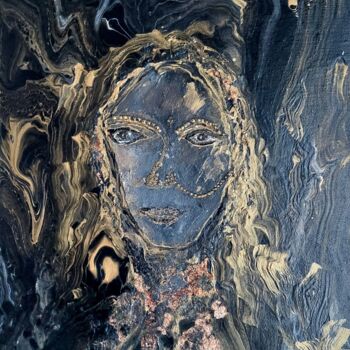 Painting titled "Woman" by Vanja Zanze, Original Artwork, Acrylic