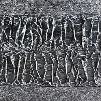 Collages titulada "Jeudi 12 Octobre" por Pierre Vanmansart, Obra de arte original, Acrílico Montado en Bastidor de camilla d…
