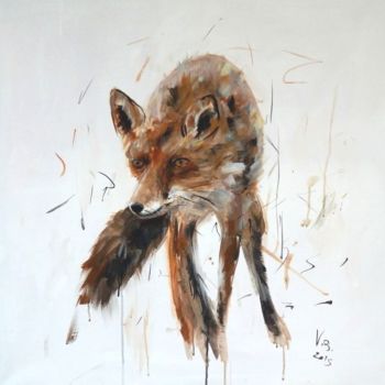 Painting titled "Fox.jpg" by Vanni Boaretto, Original Artwork, Acrylic