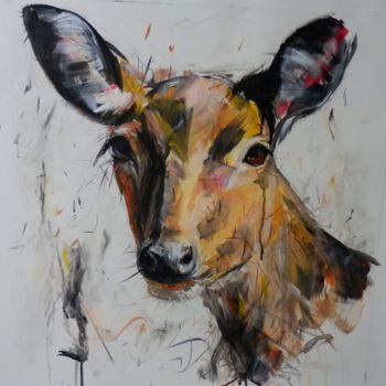 Painting titled "deer.jpg" by Vanni Boaretto, Original Artwork