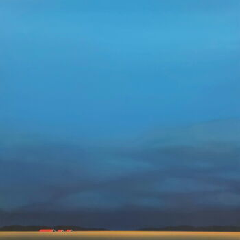Pintura titulada "The last sun rays o…" por Nelly Van Nieuwenhuijzen, Obra de arte original, Acrílico Montado en Bastidor de…