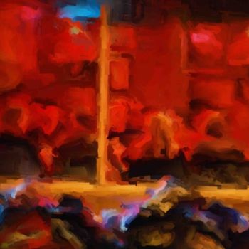 "Red Night" başlıklı Dijital Sanat Van Rothrock tarafından, Orijinal sanat