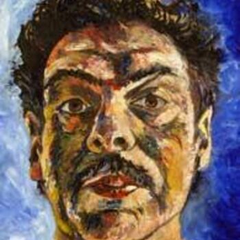 Painting titled "Auto-portrait" by Jean-Pierre Vansantvoort, Original Artwork