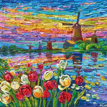 Картина под названием "Dream on" - Vanya Georgieva, Подлинное произведение искусства, Масло Установлен на Деревянная рама дл…