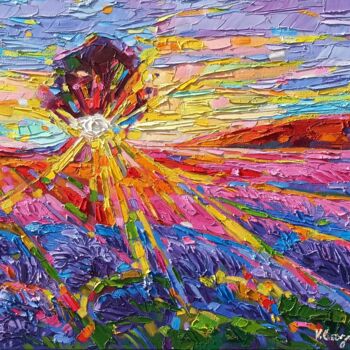 Peinture intitulée "Hot Summer light 2" par Vanya Georgieva, Œuvre d'art originale, Huile Monté sur Châssis en bois