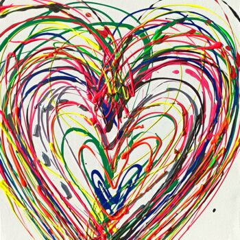 Pintura titulada "Ti mangio il cuore!" por Vanya Georgieva, Obra de arte original, Acrílico Montado en Bastidor de camilla d…