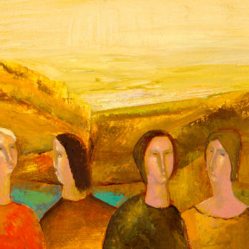 Картина под названием "Осень" - Денис Варгот, Подлинное произведение искусства, Масло