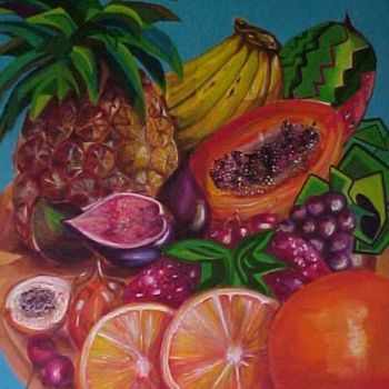Painting titled "Frutero" by Lucy Varon, Original Artwork, Other