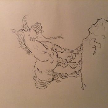 Zeichnungen mit dem Titel "Horse" von George-Maran Varthalitis, Original-Kunstwerk, Bleistift