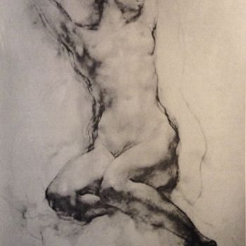 Malarstwo zatytułowany „Nude” autorstwa George-Maran Varthalitis, Oryginalna praca, Akryl