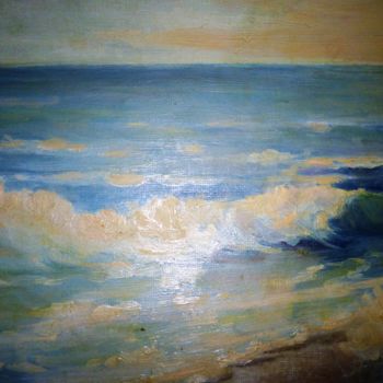Pittura intitolato "Wave 6" da George-Maran Varthalitis, Opera d'arte originale, Olio