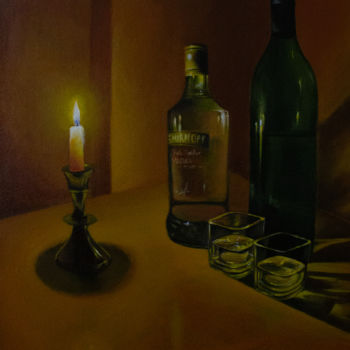 Painting titled "Vodka Shots" by Varun N Rao, Original Artwork, Acrylic