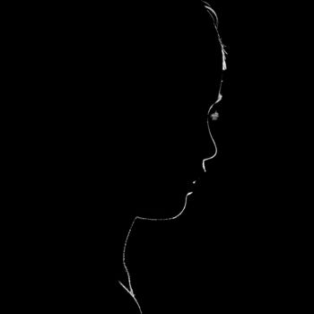 Fotografía titulada "Silhouette black" por Varvara Shtern, Obra de arte original, Fotografía digital