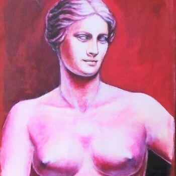 Painting titled "Venus" by Varvara Vitkovska, Original Artwork, Acrylic Mounted on Cardboard