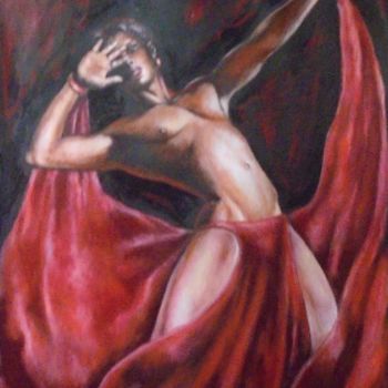 Painting titled "Belly dance" by Varvara Vitkovska, Original Artwork, Acrylic