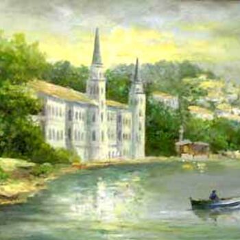 Painting titled "Kuleli İstanbul" by Ali Yagcı, Original Artwork