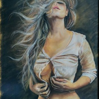 Картина под названием "Ветер стратси" - Василий Линник, Подлинное произведение искусства, Пастель