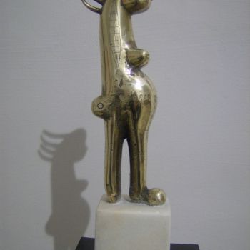 Sculpture titled "Chimer2" by Vasile Cheptanaru, Original Artwork, Metals