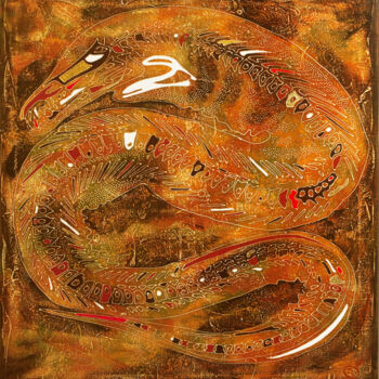 Painting titled "Hypnosis" by Vasili Zianko, Original Artwork, Acrylic