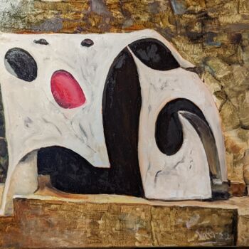 Pintura titulada "Conversation with M…" por Vasko Delev, Obra de arte original, Oleo Montado en Bastidor de camilla de madera