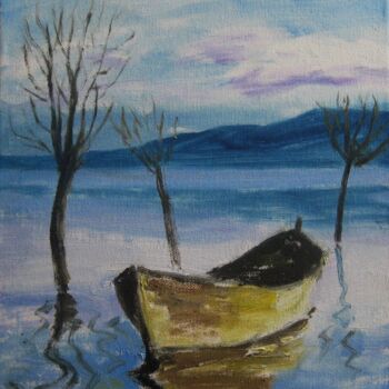 Картина под названием "Danube 4" - Vasyl, Подлинное произведение искусства, Масло